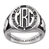 Men's Sterling Silver Signet Oval Class Ring sold by Limoges Jewelry