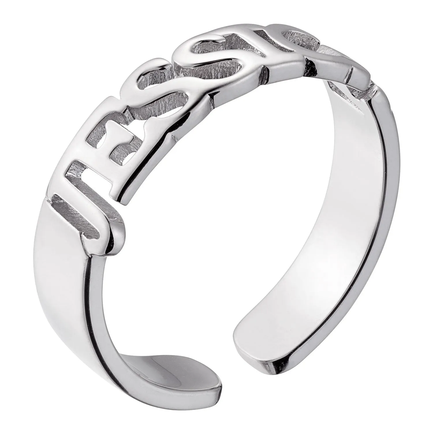 Sterling Silver Name Ring sold by Limoges Jewelry product image thumbnail 2