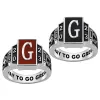Men's Celebrium Genuine Stone Art Deco Class Ring sold by Limoges Jewelry