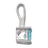 Sterling Silver Engraved Name and Birthstone Charm 3 Piece Pendant sold by Limoges Jewelry