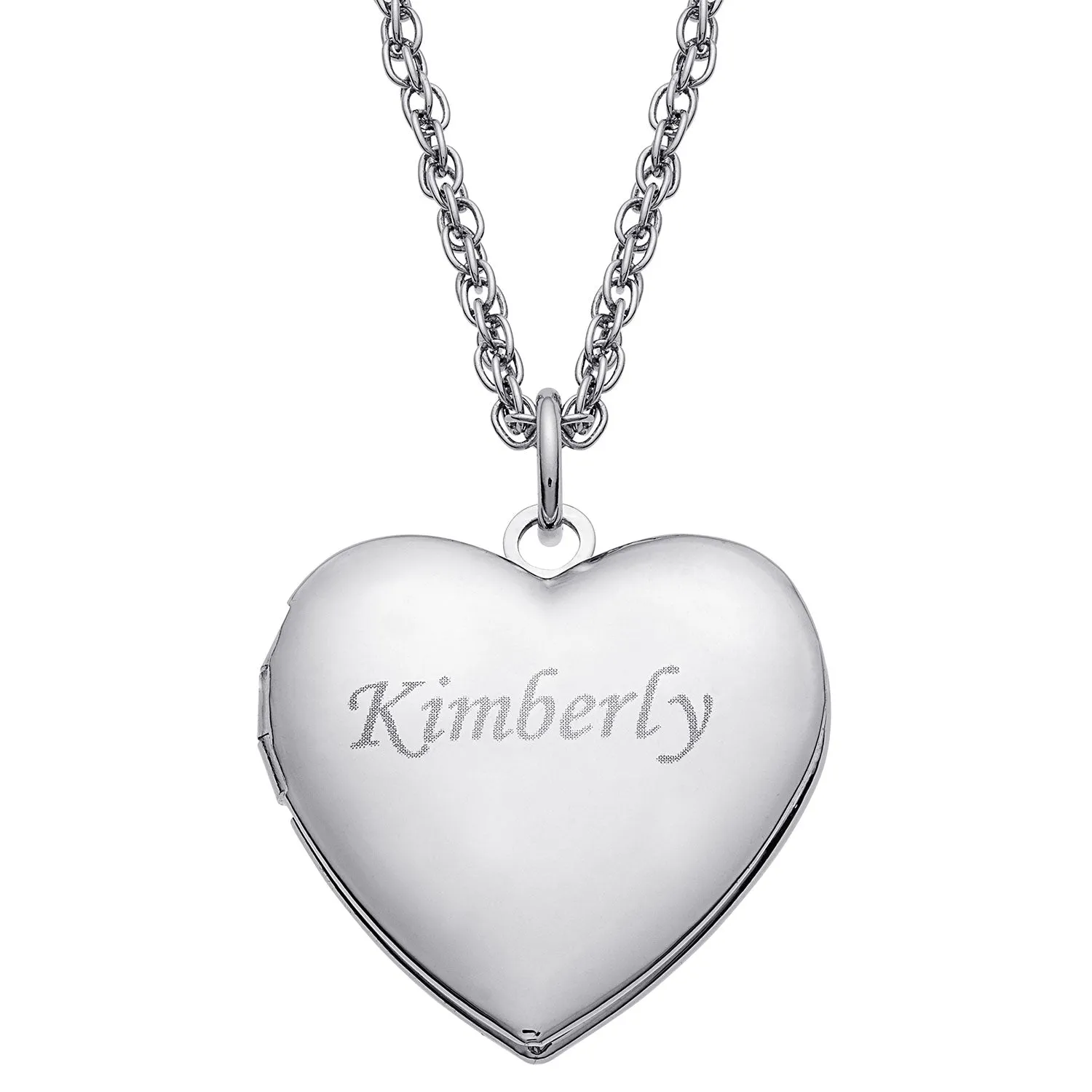 Silver Plated Engraved Heart Locket sold by Limoges Jewelry