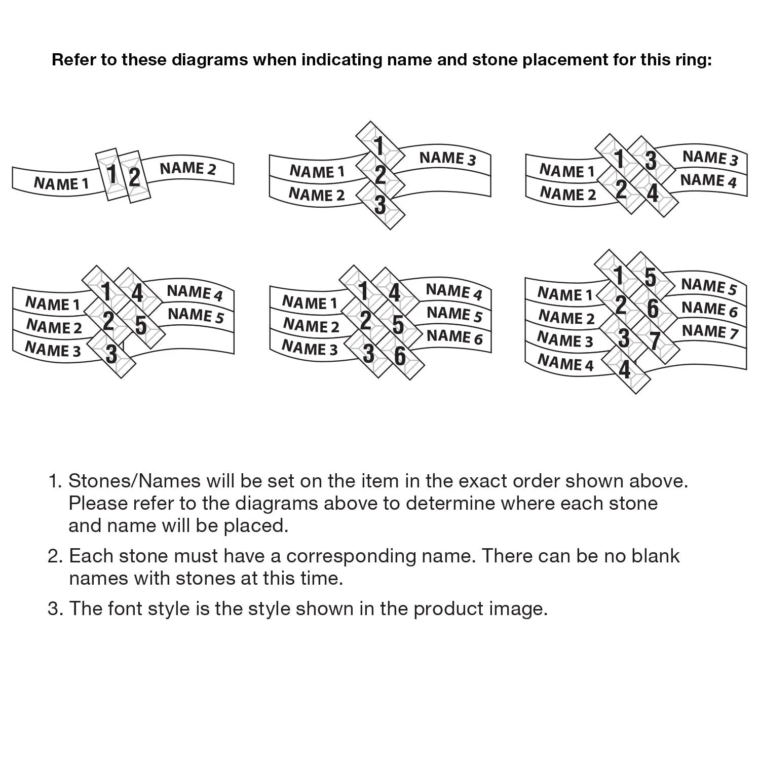 18K Gold over Sterling Baguette Birthstone & Name Family Ring sold by Limoges Jewelry product image thumbnail 3