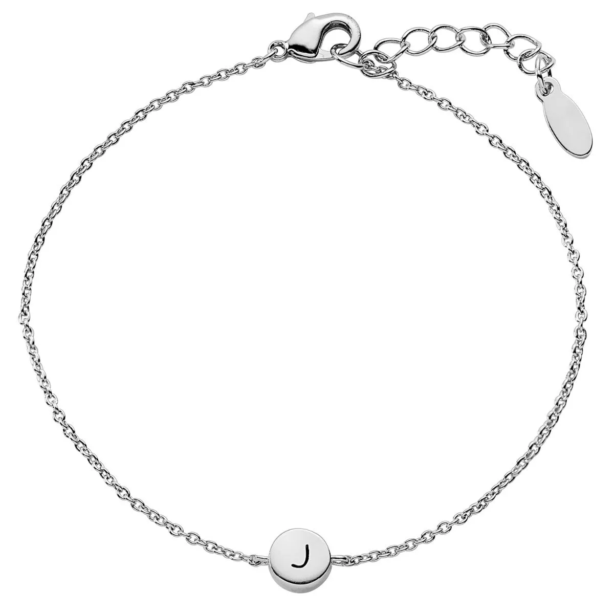 Dainty Circle Initial Station Bracelet sold by Limoges Jewelry product image thumbnail 2