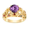 Mother's Round Family Birthstone Filigree Ring sold by Limoges Jewelry