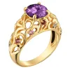 Mother's Round Family Birthstone Filigree Ring sold by Limoges Jewelry