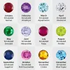 14K Gold over Sterling Mother's Round Birthstone Family Name Ring sold by Limoges Jewelry