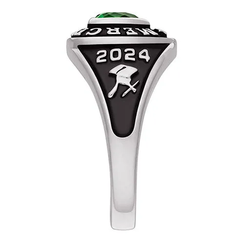 Ladies' Celebrium Traditional Heart Birthstone Class Ring sold by Limoges Jewelry product image thumbnail 3