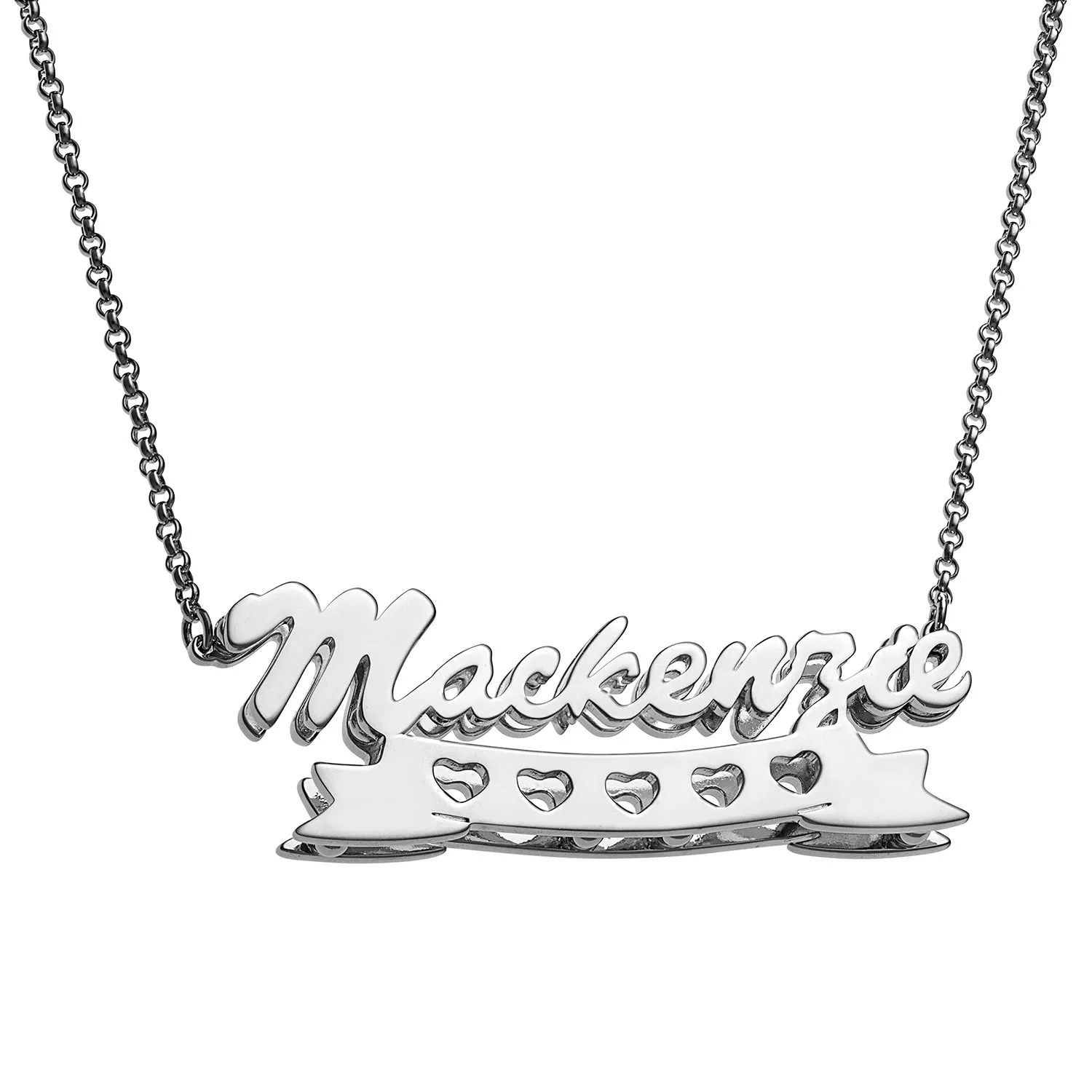 Personalized Double Nameplate Necklace sold by Limoges Jewelry