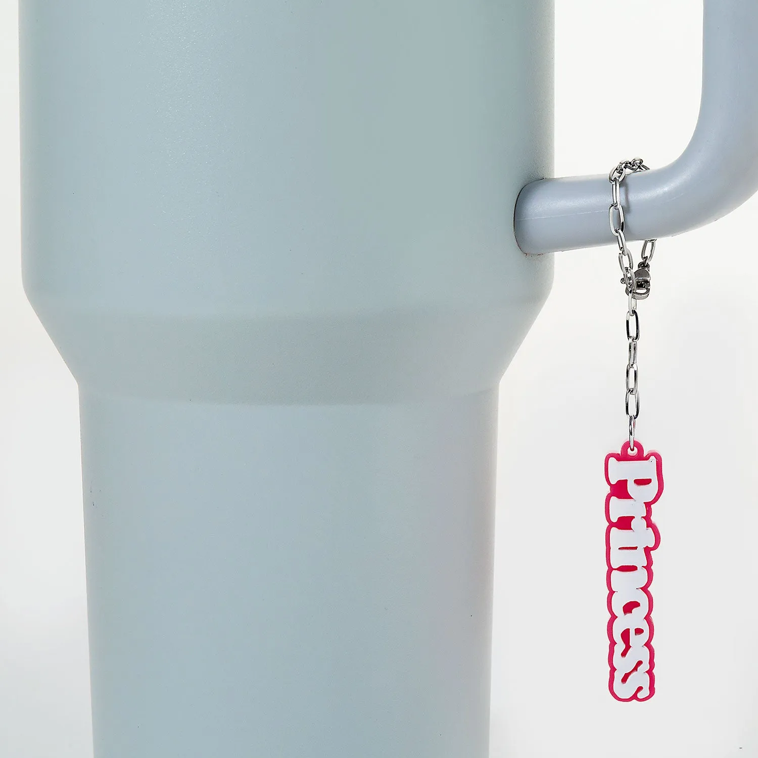 Vertical Double Color Name Acrylic Charm Paperclip Chain Accessory sold by Limoges Jewelry