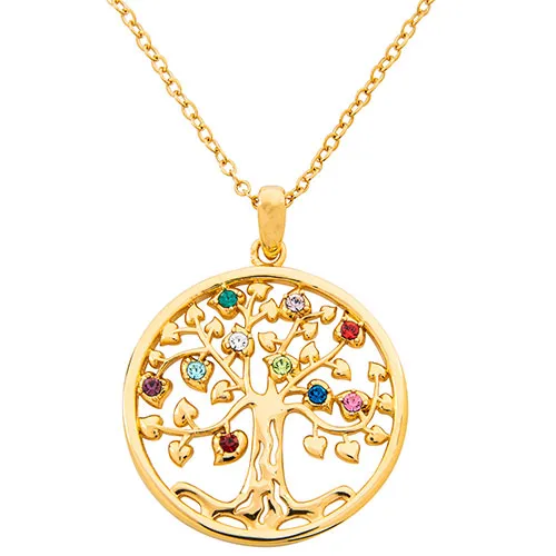 Tree of Life with Birthstone Necklace sold by Limoges Jewelry product image thumbnail 4
