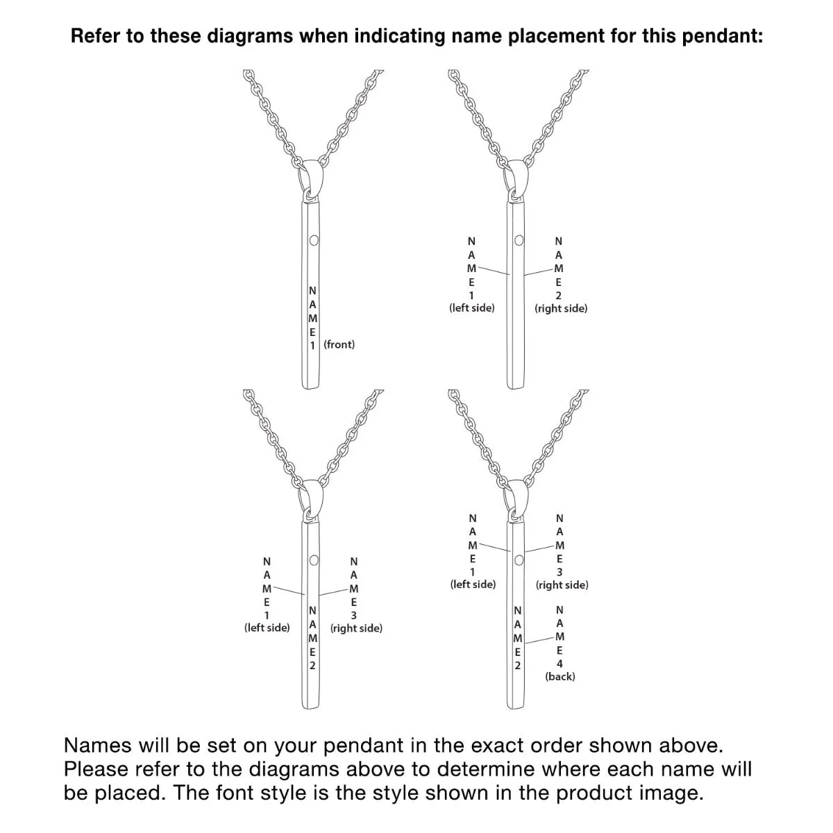 14K Gold Plated 4 Sided Bar with Diamond Accent sold by Limoges Jewelry product image thumbnail 4