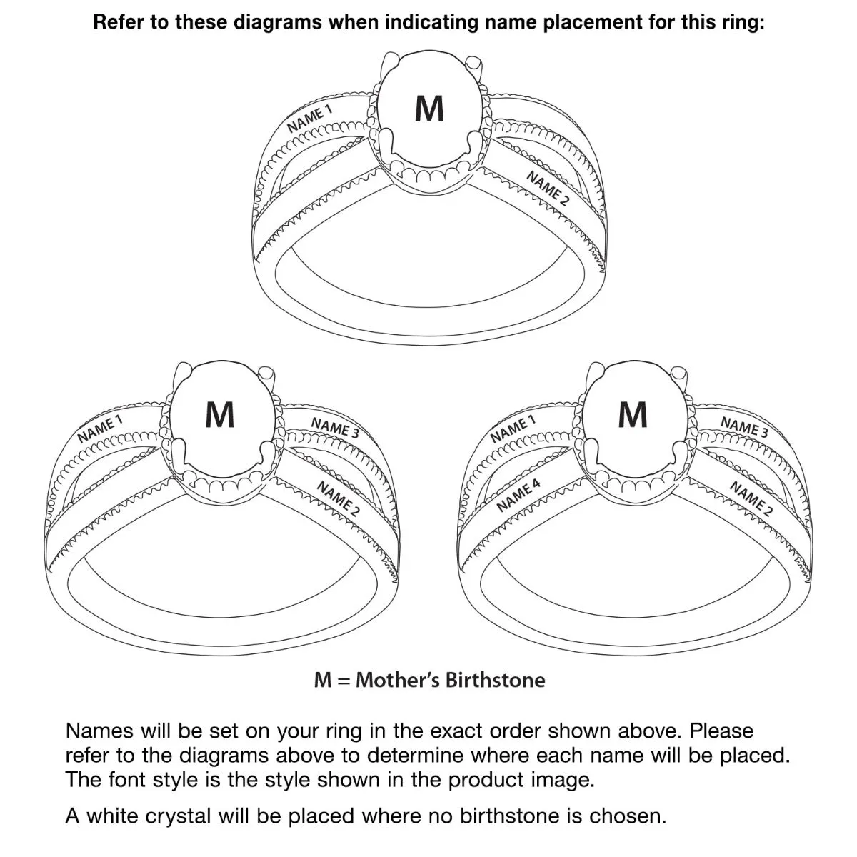 14K Gold Plated Mother's Oval Birthstone Family Name Ring sold by Limoges Jewelry product image thumbnail 4