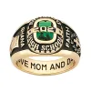 Ladies 18K Gold over Sterling Personalized-Bridge Traditional Class Ring sold by Limoges Jewelry