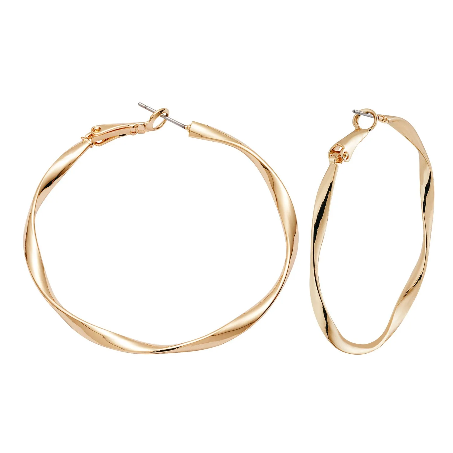 5 Pair Large Fashion Hoop Earrings Set sold by Limoges Jewelry product image thumbnail 2