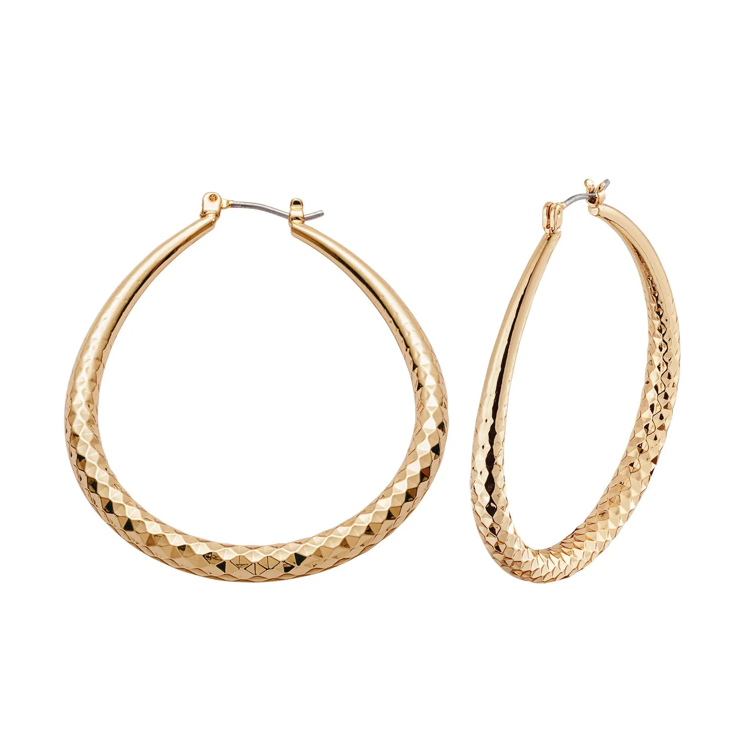 5 Pair Large Fashion Hoop Earrings Set sold by Limoges Jewelry product image thumbnail 4