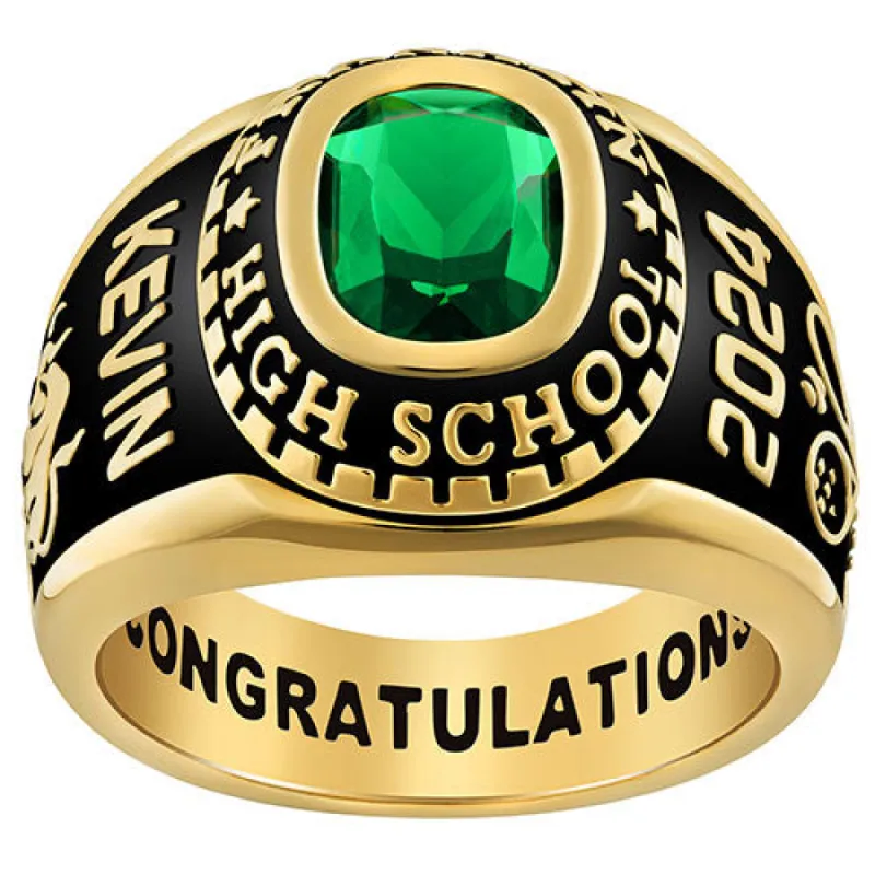 Men's Yellow Celebrium? Stone Class Ring sold by Limoges Jewelry