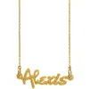 Bold Script Acrylic Name Plaque Necklace sold by Limoges Jewelry