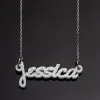 Bold Script Acrylic Name Plaque Necklace sold by Limoges Jewelry