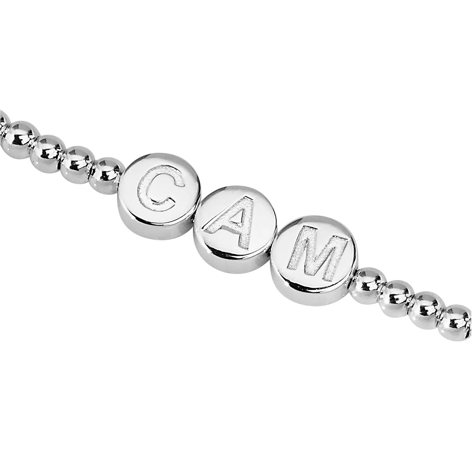 Engraved Slider Charms Station Beaded Bracelet sold by Limoges Jewelry product image thumbnail 2