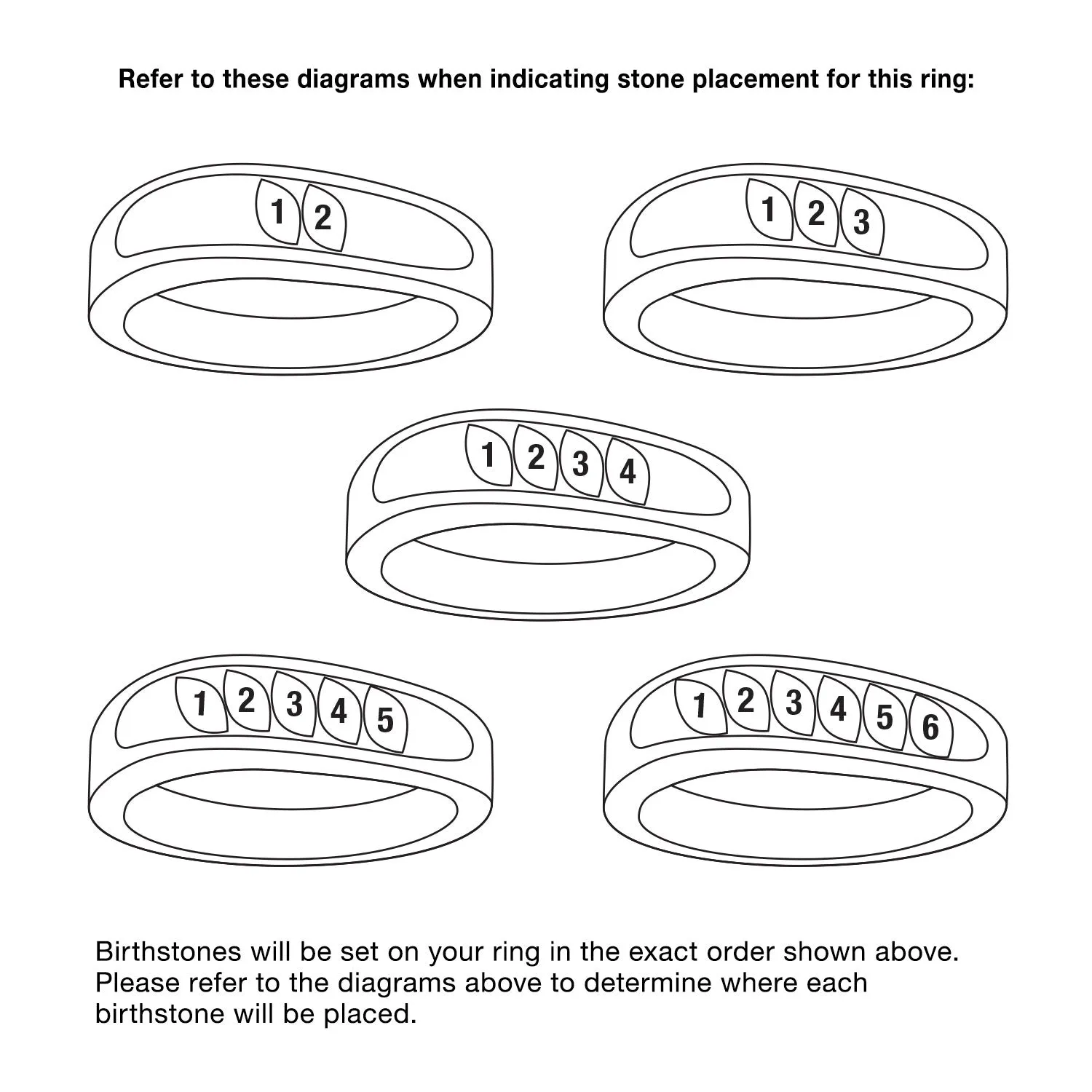 I Love You Marquise Family Birthstone Ring sold by Limoges Jewelry product image thumbnail 4