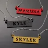 Personalzied Acrylic Bar Name Necklace sold by Limoges Jewelry