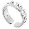 Sterling Silver Name with Side Birthstone Ring sold by Limoges Jewelry