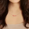 Personalized Enamel Bold Name Necklace sold by Limoges Jewelry