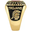 Men's 18K Gold over Sterling Large Traditional Stone Class Ring sold by Limoges Jewelry