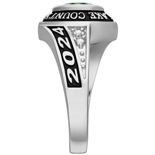 Women's CELEBRIUM Marquise Birthstone and CZ Class Ring sold by Limoges Jewelry product image thumbnail 3