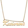 14K Gold over Sterling Script Name Necklace sold by Limoges Jewelry