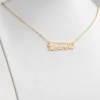 14K Gold over Sterling Script Name Necklace sold by Limoges Jewelry