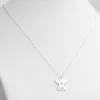 Silver Plated Engraved Name Angel with Cutout Heart Necklace sold by Limoges Jewelry