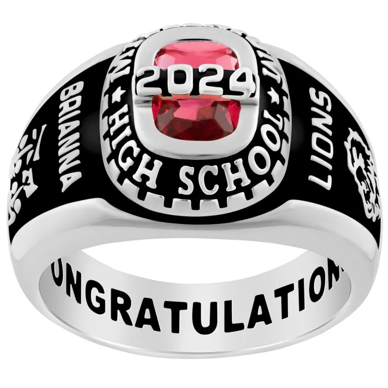 Ladies CELEBRIUM Personalized-Top Traditional Class Ring sold by Limoges Jewelry