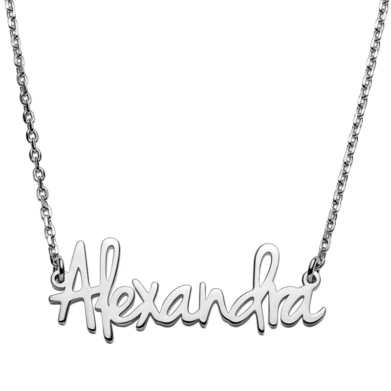 Petite Fancy Posh Name Necklace sold by Limoges Jewelry