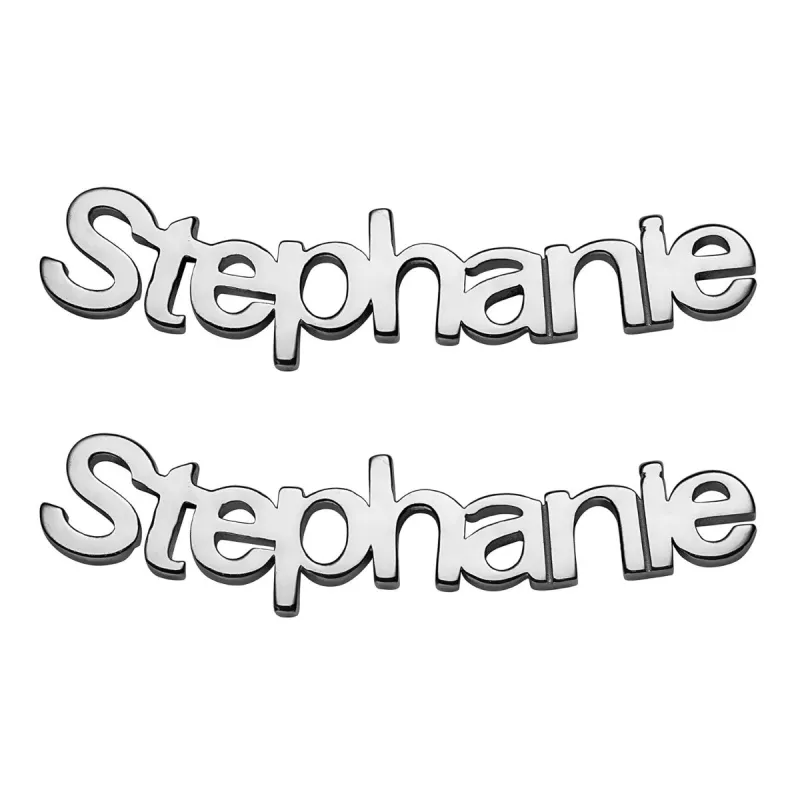 Personalized Name Crawler Button Earring sold by Limoges Jewelry
