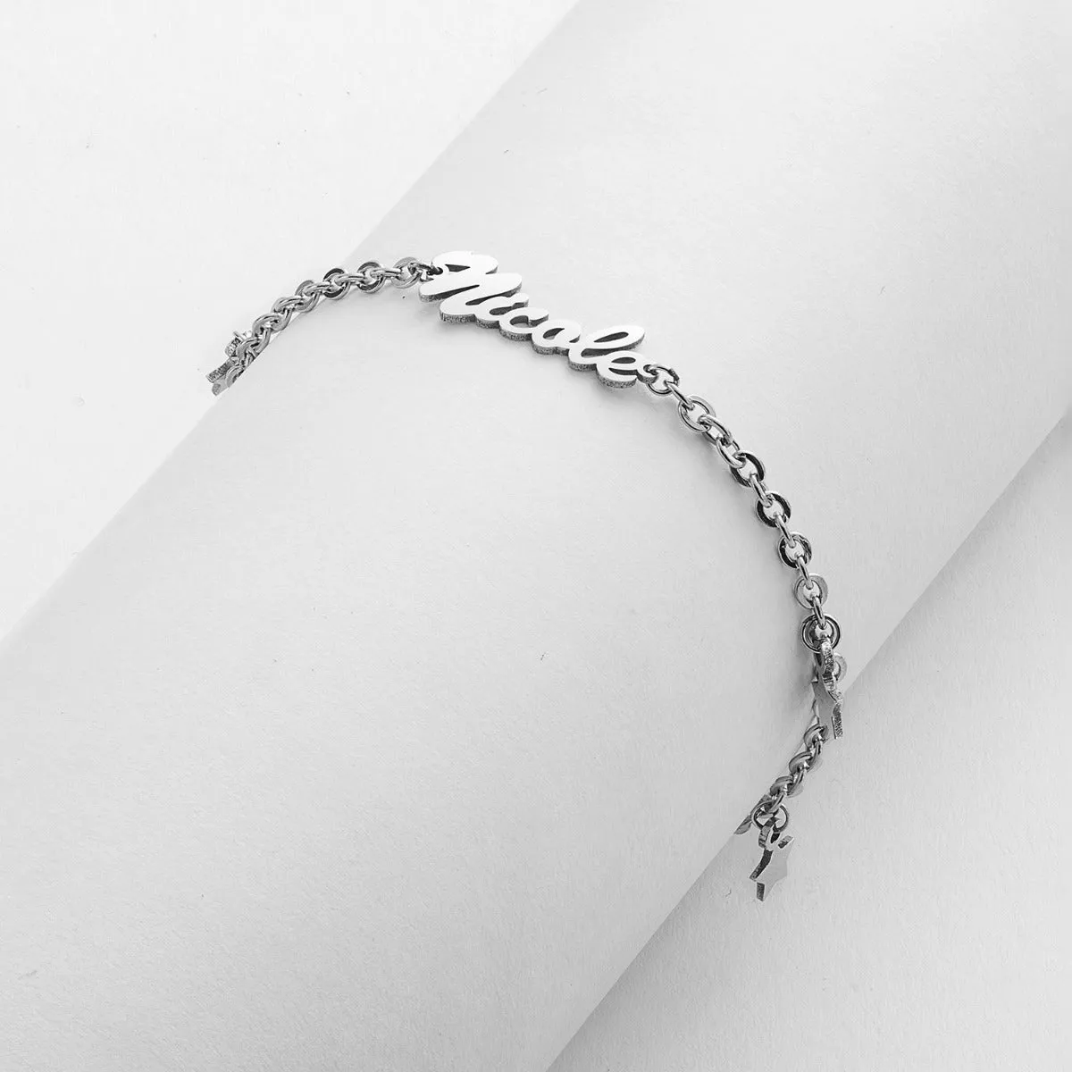 Stainless Steel Star Charm and Name Bracelet sold by Limoges Jewelry product image thumbnail 2