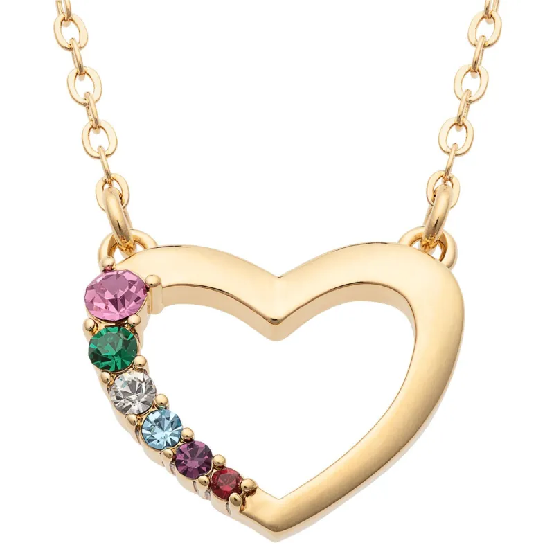 14K Gold Plated Love Journey Birthstone Necklace sold by Limoges Jewelry