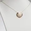 Single Sided 3-D 30x24mm Heart Framed Monogram Pendant sold by Limoges Jewelry
