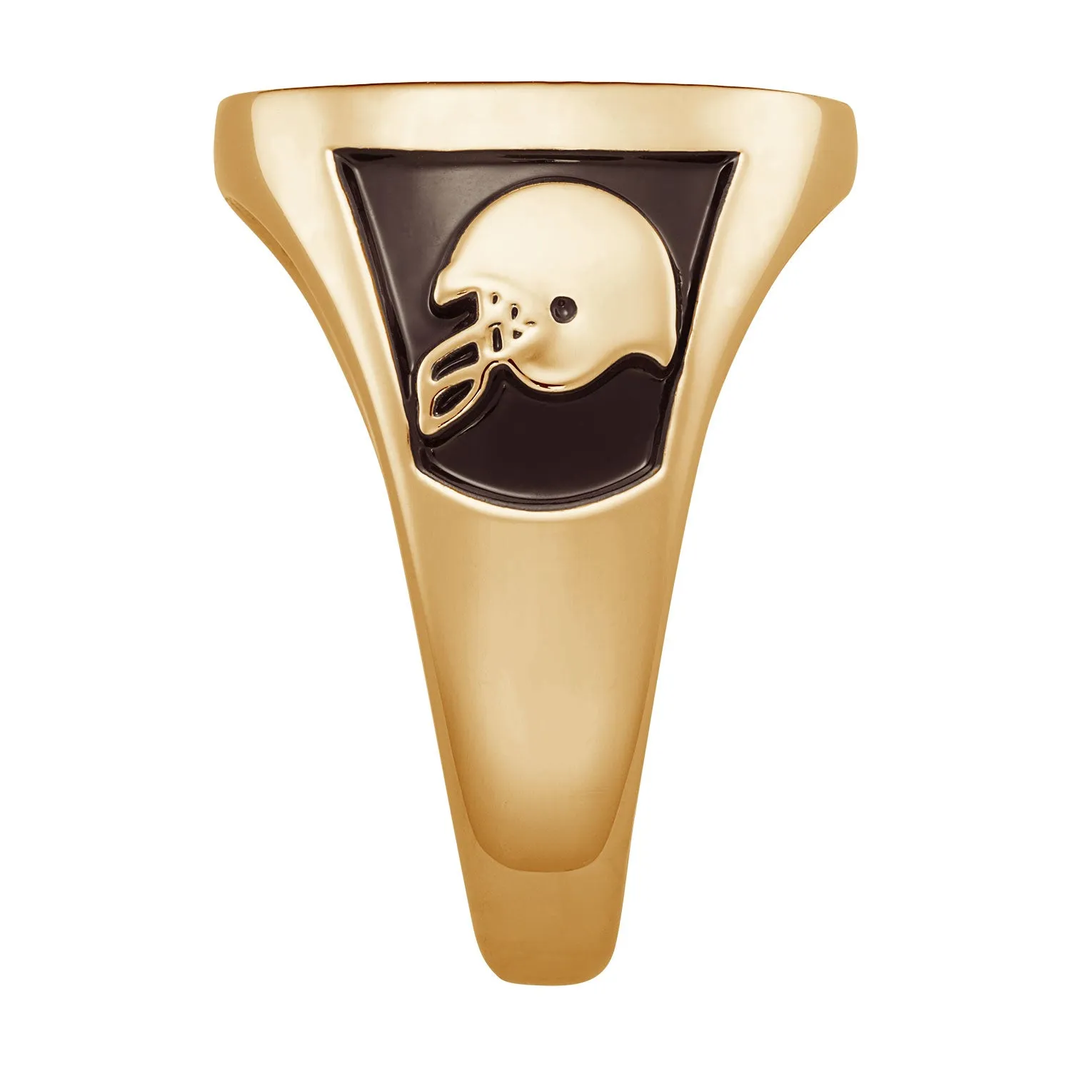 Men's 14K Gold over Sterling Signet Oval Class Ring sold by Limoges Jewelry product image thumbnail 3