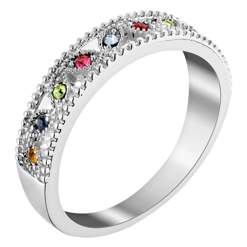 Family Birthstone Band Ring sold by Limoges Jewelry