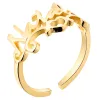 14K Gold Plated Script Name with Heart Scroll Ring sold by Limoges Jewelry