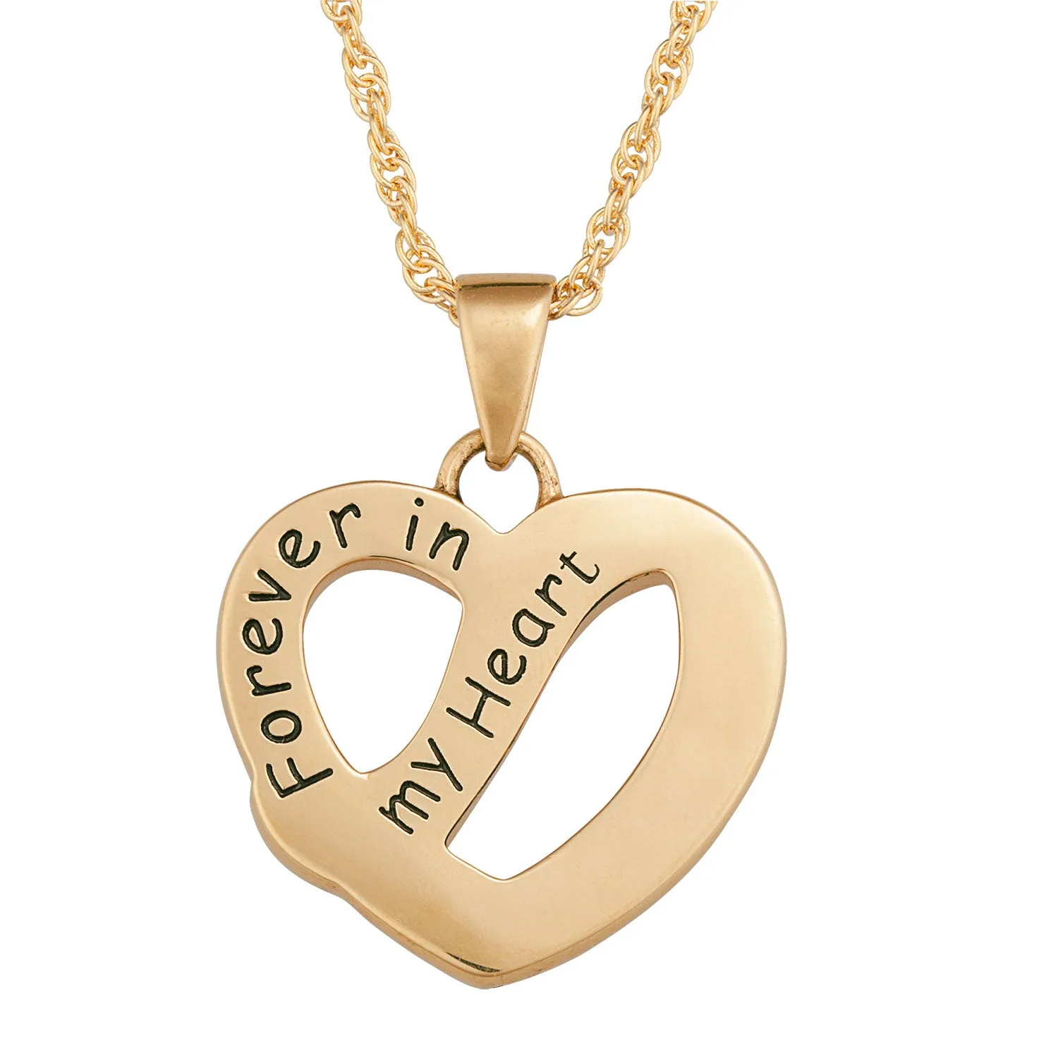 Women's 14K Gold Plated Family Name & Birthstone Heart Necklace sold by Limoges Jewelry product image thumbnail 2