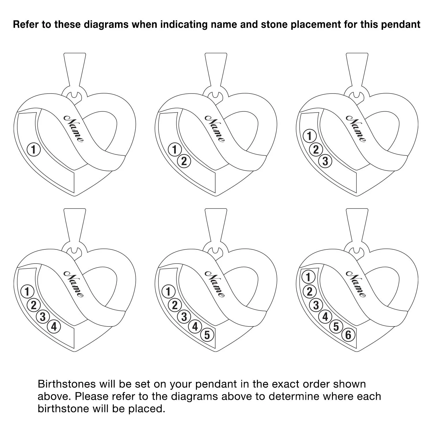 Women's 14K Gold Plated Family Name & Birthstone Heart Necklace sold by Limoges Jewelry product image thumbnail 5