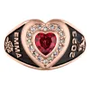 Ladies' Class Ring in Rose Gold Over Celebrium sold by Limoges Jewelry