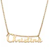 14K Gold over Sterling Script Name Necklace sold by Limoges Jewelry