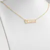 14K Gold over Sterling Script Name Necklace sold by Limoges Jewelry