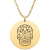 Skull Engraving Necklace sold by Limoges Jewelry