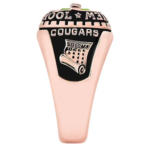 Ladies Rose Gold CELEBRIUM Personalized-Top Traditional Class Ring sold by Limoges Jewelry product image thumbnail 5