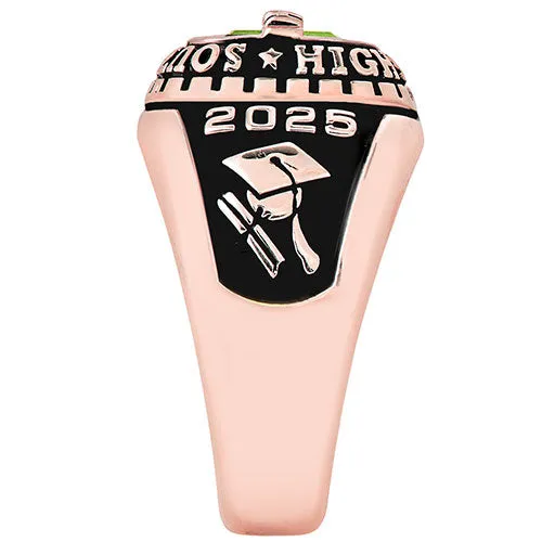 Ladies Rose Gold CELEBRIUM Personalized-Top Traditional Class Ring sold by Limoges Jewelry product image thumbnail 4