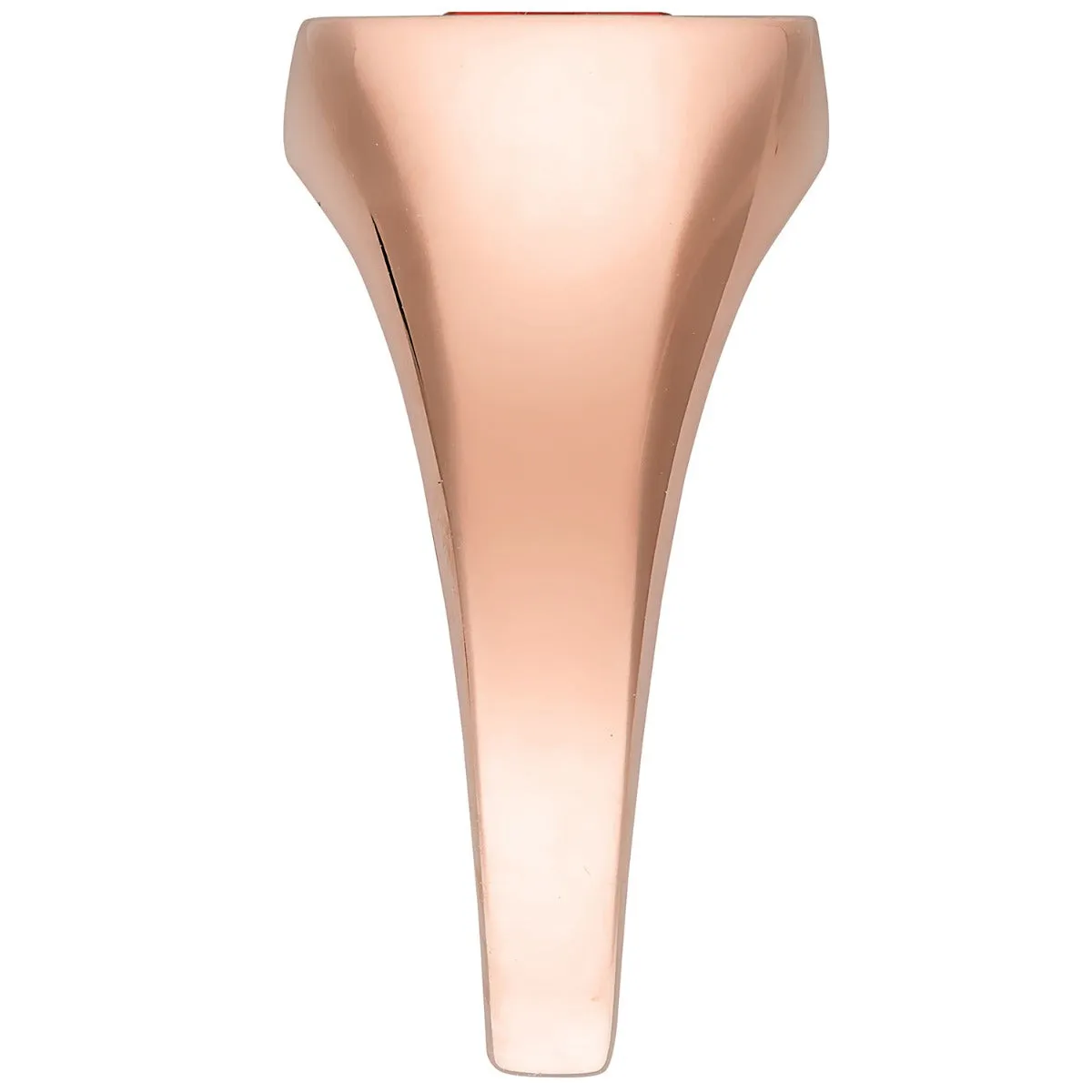 Ladies' 14k Rose Gold Plated Minimal Birthstone Signet Class Ring sold by Limoges Jewelry product image thumbnail 3